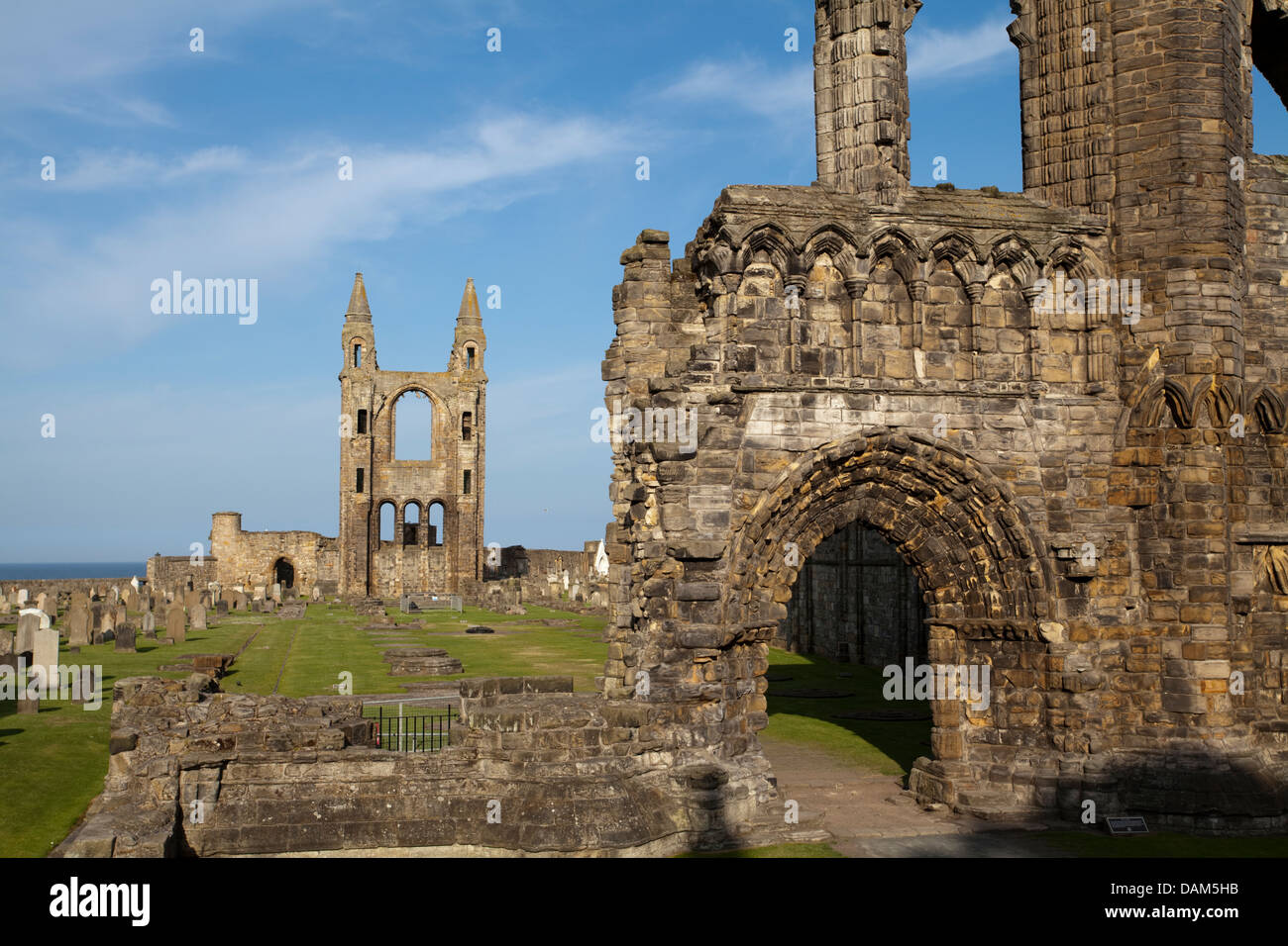 The Ruins of St. Andrews Cathedral, Scotland Stock Photo