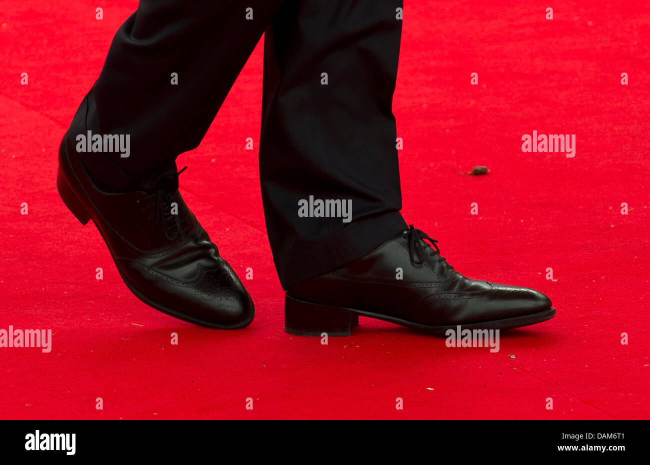 Wearing shoes with especially high heels, French President Nicolas Sarkozy  waits for guests during the G8 Summit in Deauville, France, 26 May 2011.  This year's G8 Summit is taking place in the