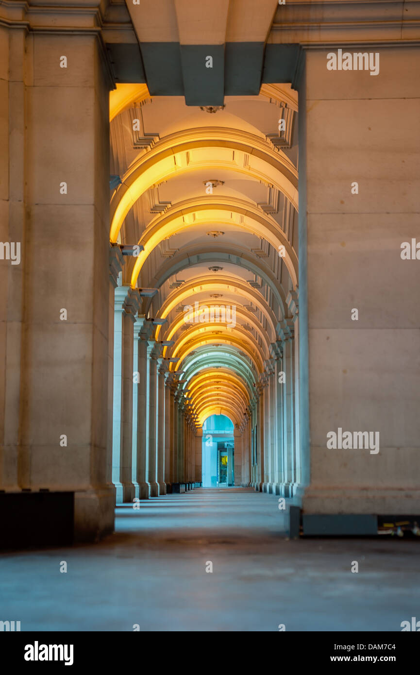 The interesting architecture of Melbourne's GPO (General Post Office). Stock Photo