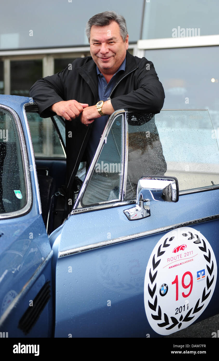 Tv And Sports Presenter Waldemar Hartmann Poses With A Bmw 2500 E9 Stock Photo Alamy