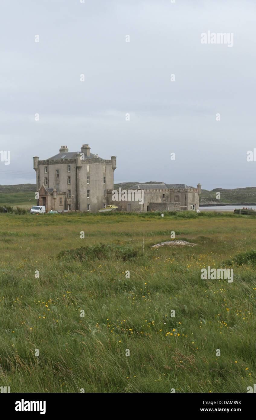 Breachacha Castle Isle of Coll Scotland July 2013 Stock Photo