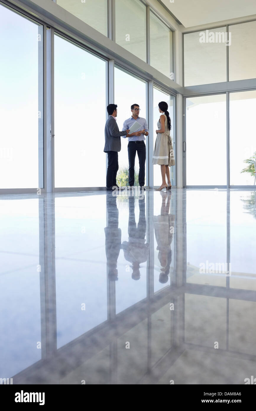 Business people talking in office Stock Photo