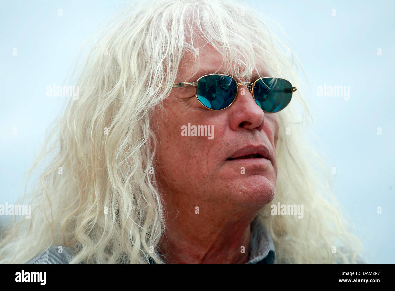 Omega Singer Omega singer Janos Kobor looks through his sunglasses in Halle/Saale