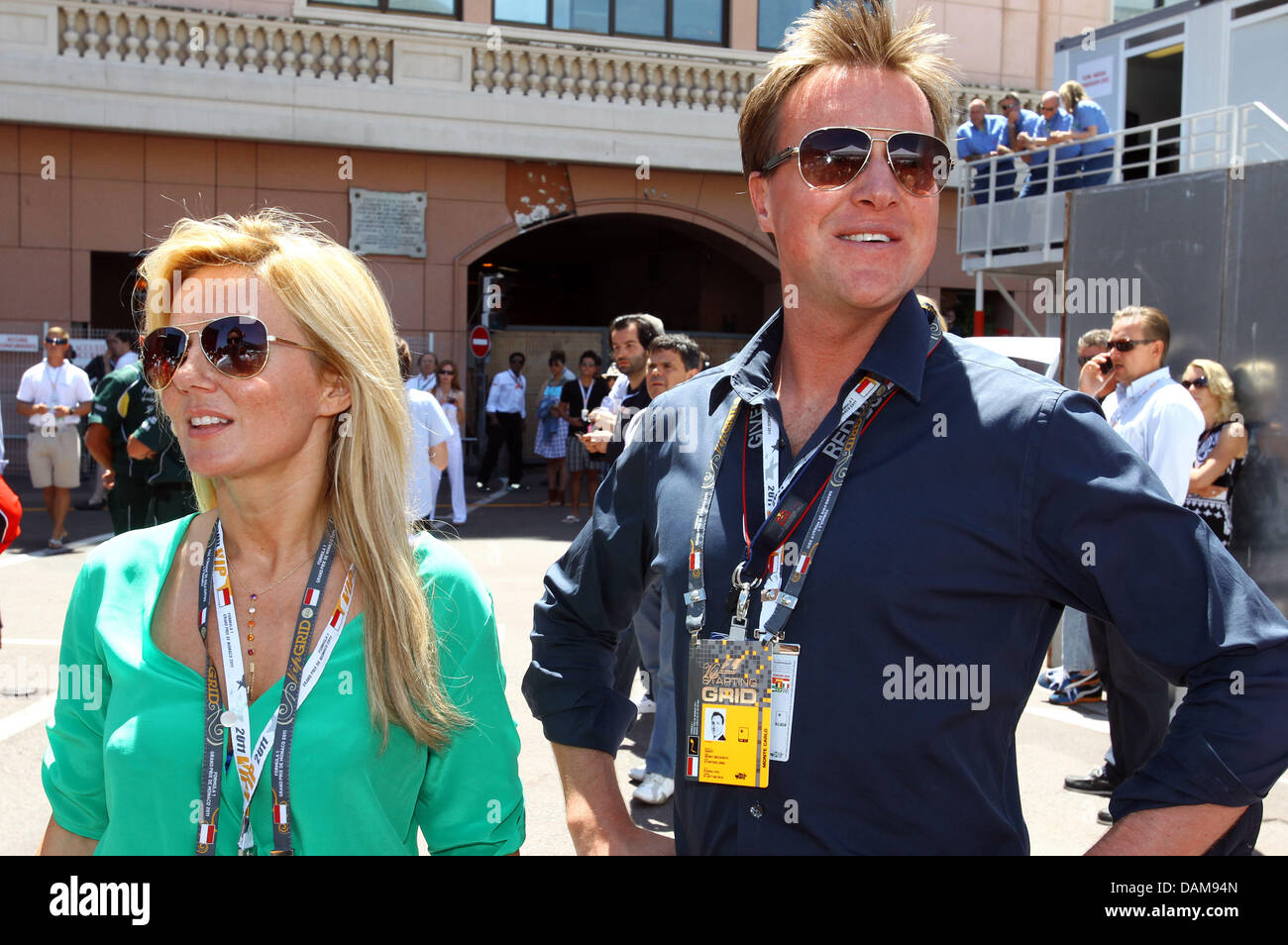 Former Spice Girl singer Geri Halliwell seen before the start at the F1 race track of Monte Carlo, Monaco, 29 May 2011. The Monaco Formula One Grand Prix is the sixth of 19 season races and comprises 78 laps. Photo: Jens Buettner Stock Photo