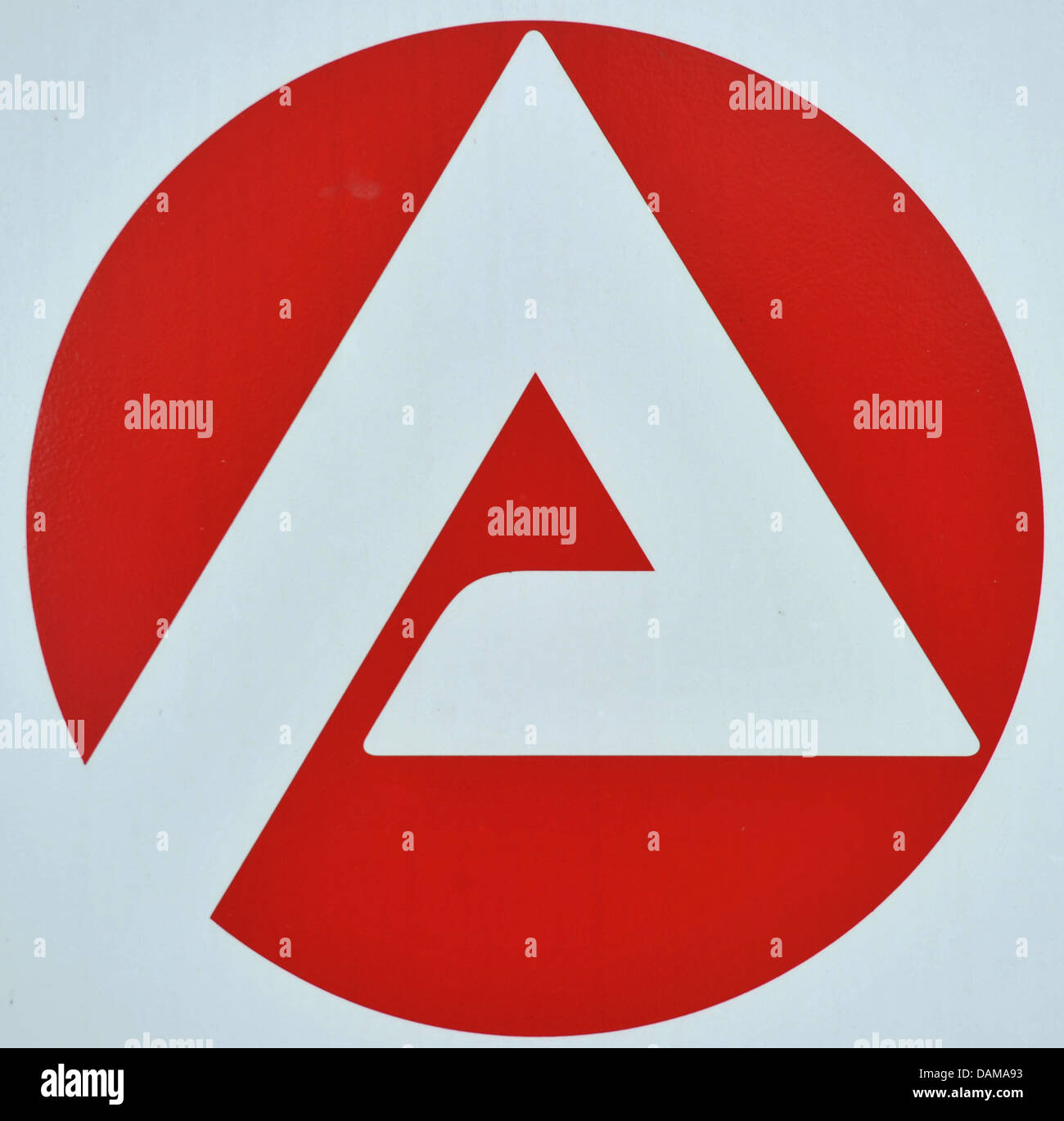 The sign of the German job center is pictured in Chemnitz, Germany, 31 May 2011. The number of