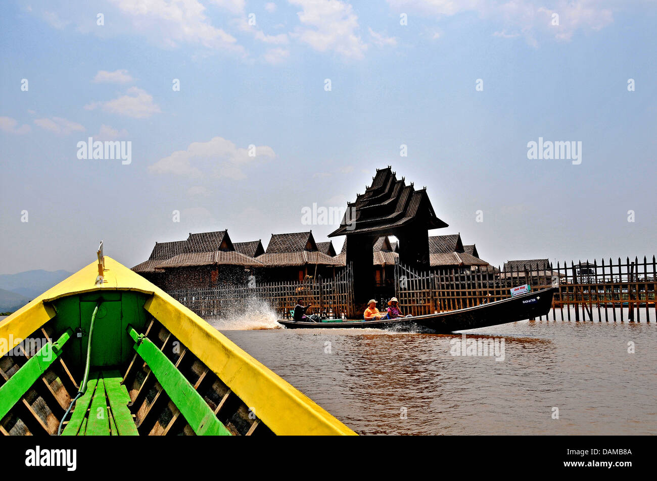 hotel Inle lake Myanmar Stock Photo