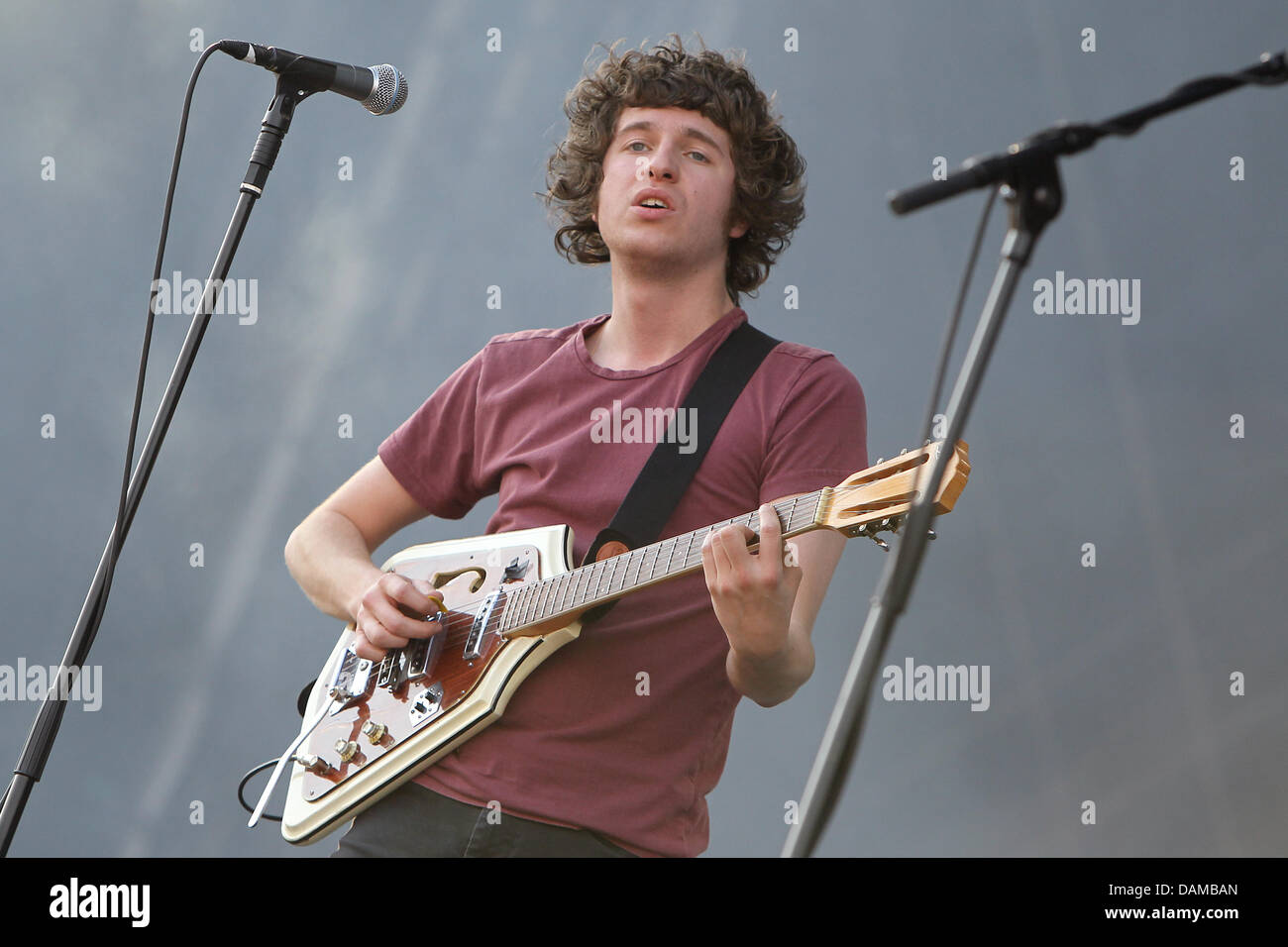 The Kooks Frontman The frontman of the British band The Kooks, Luke Pritchard (L), sings ...