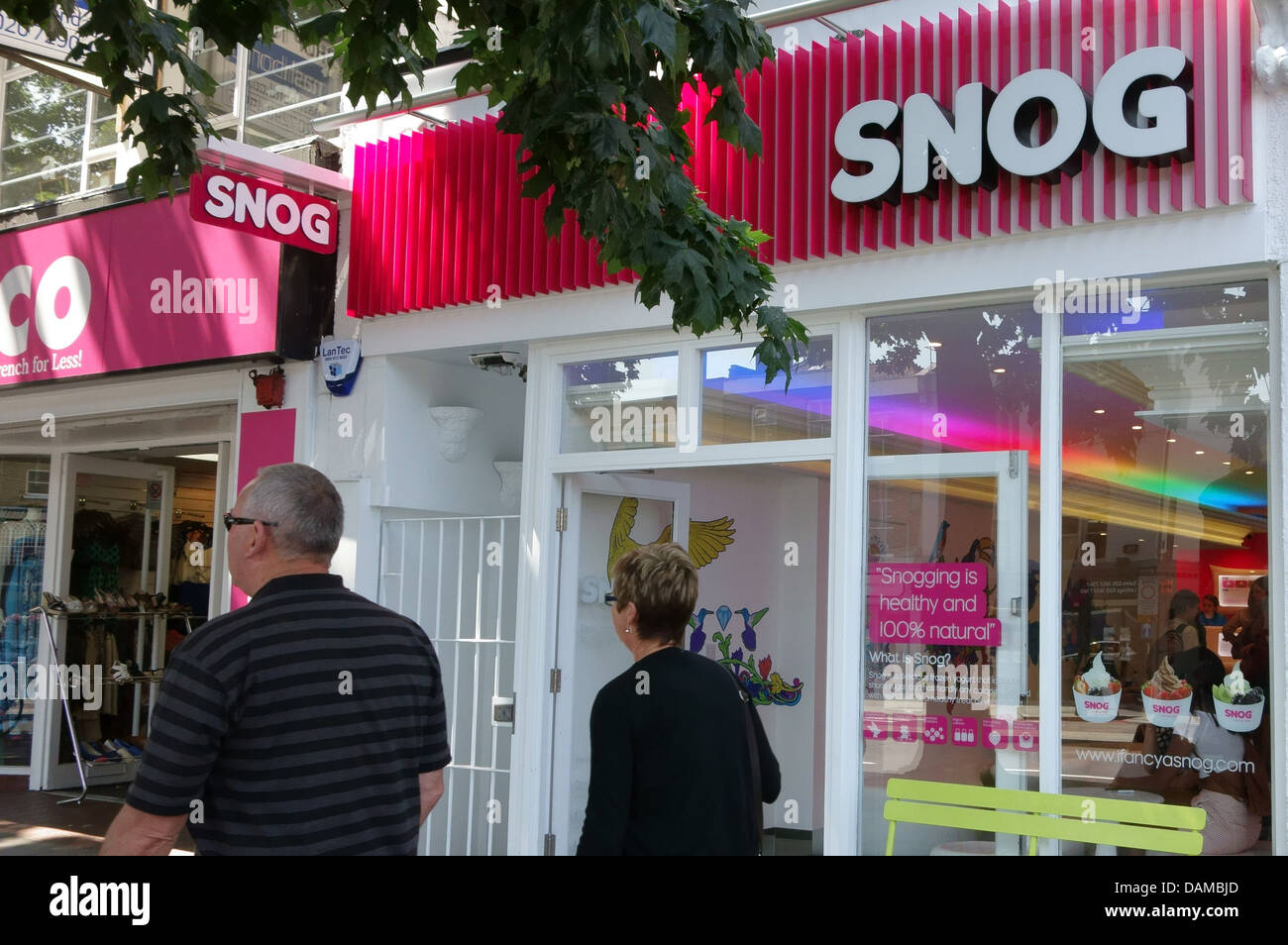 Snog frozen yogurt outlet, London Stock Photo Alamy