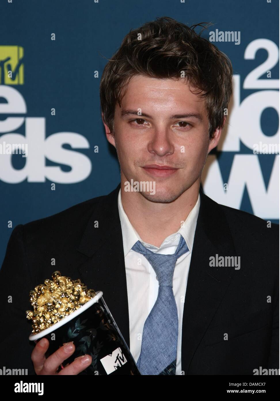 Best Fight Award winning actor Xavier Samuel poses in the photo press