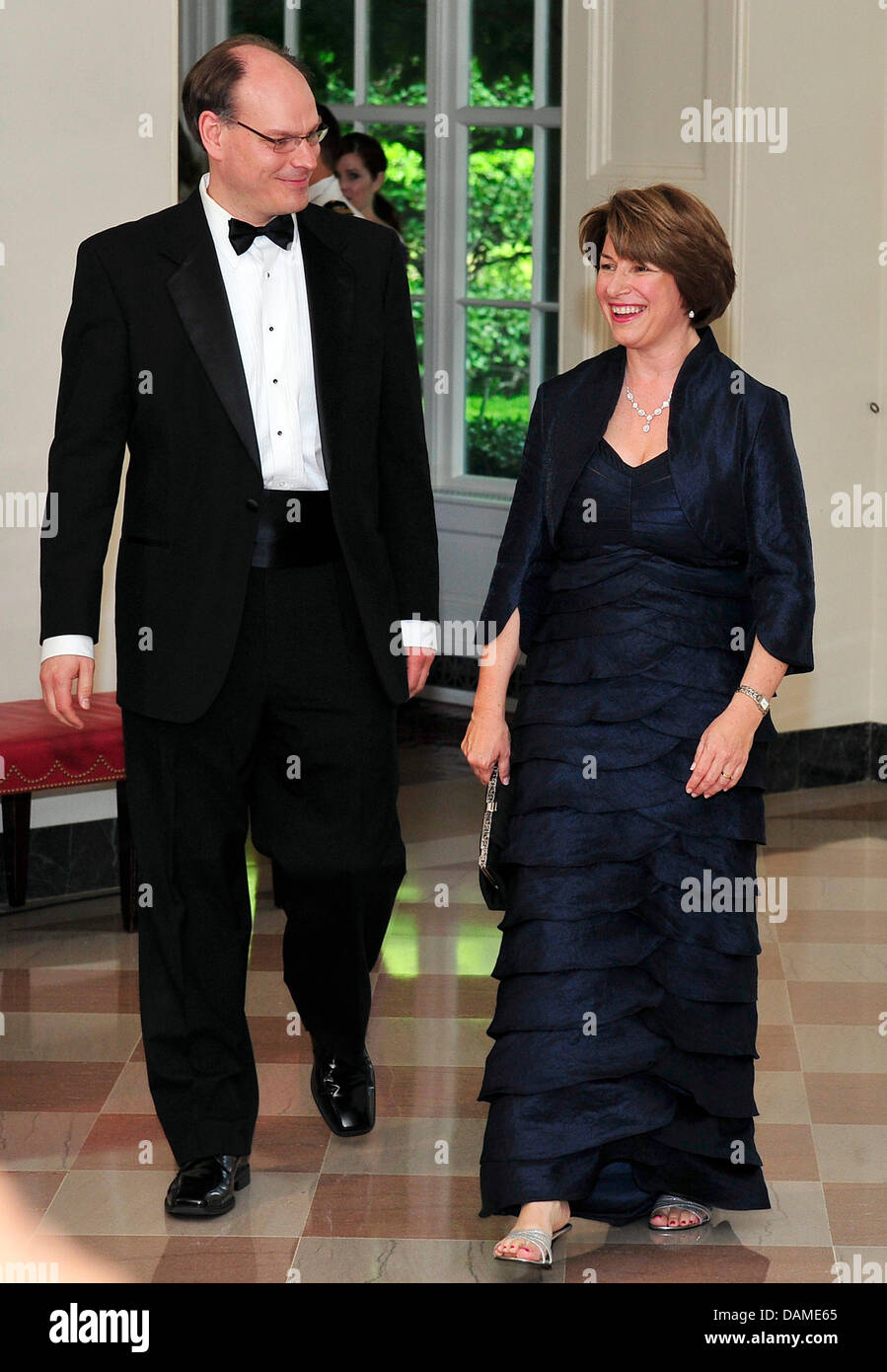 United States Senator Amy Klobuchar (Democrat of Minnesota) and her