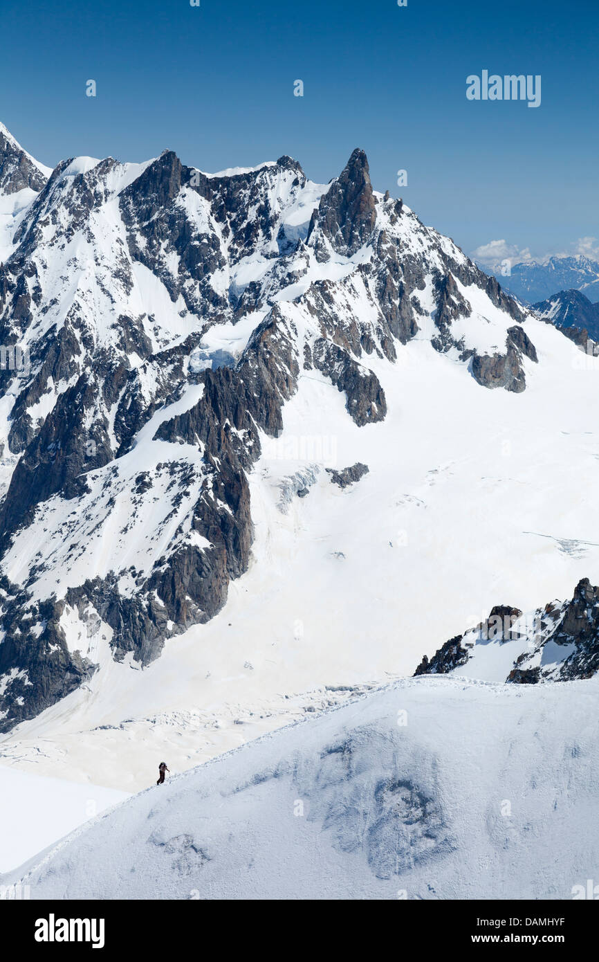 View from Aiguille du Midi Stock Photo - Alamy
