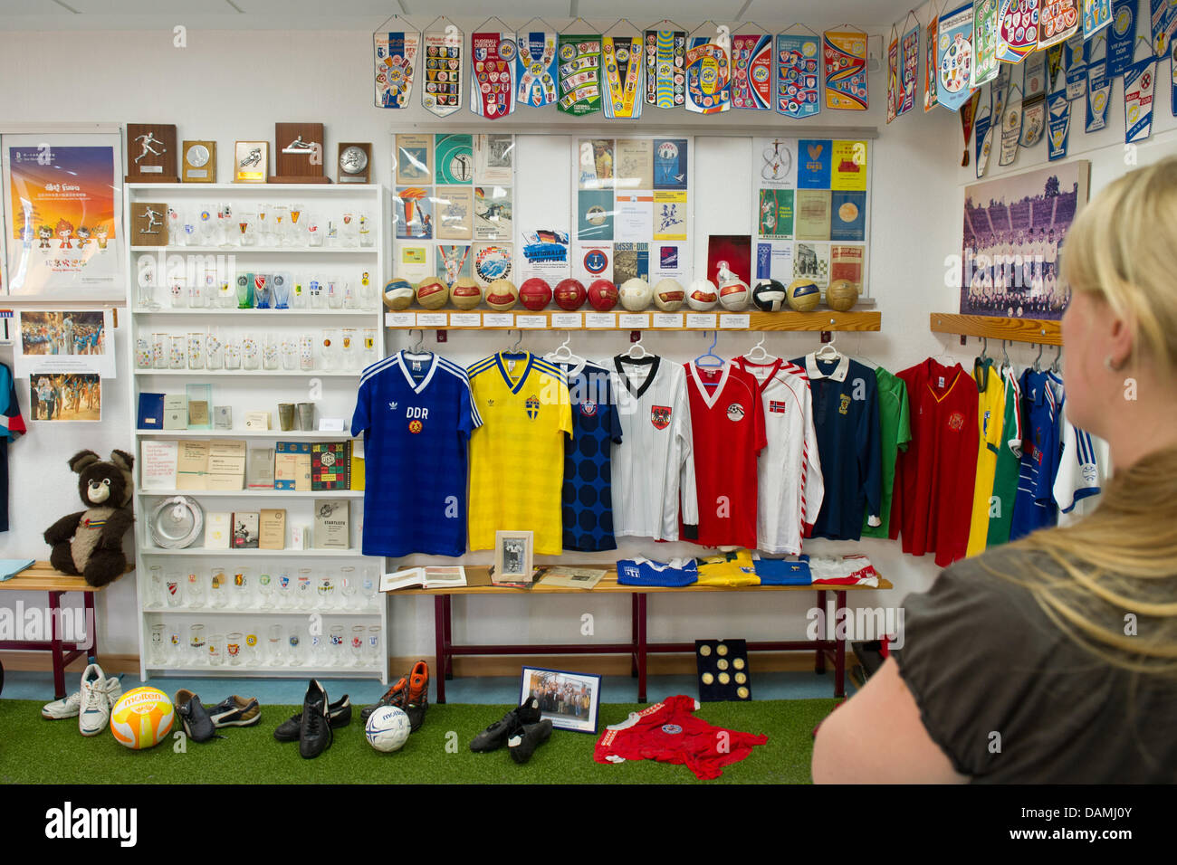 A Man Visits The House Of Sport Haus Des Sports In Berlin