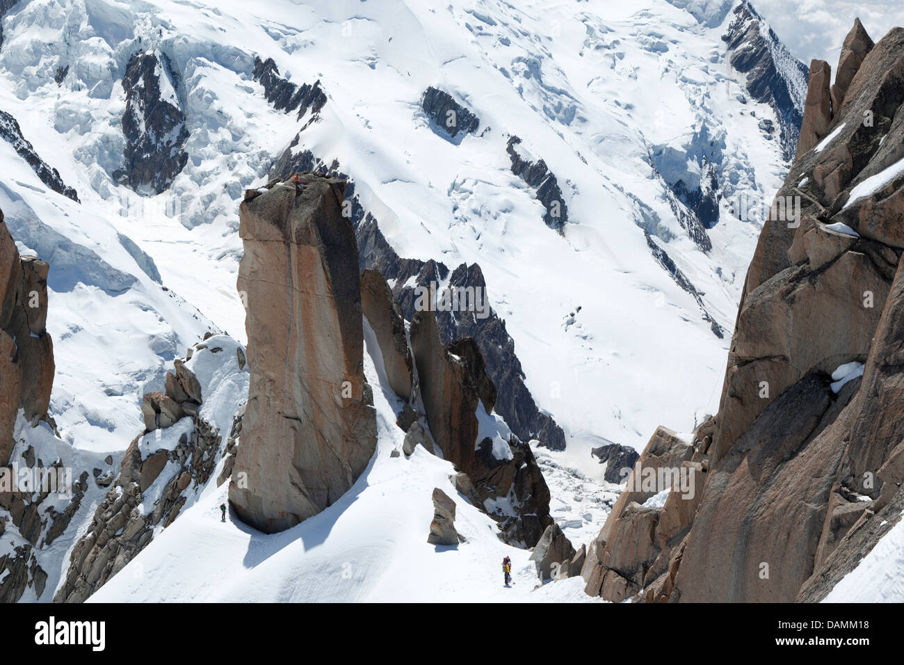 View from Aiguille du Midi Stock Photo - Alamy