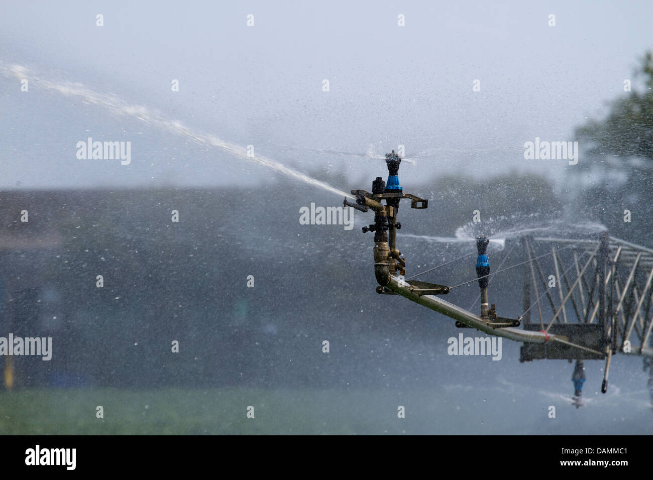 Centerpivot irrigation also called waterwheel and circle irrigation