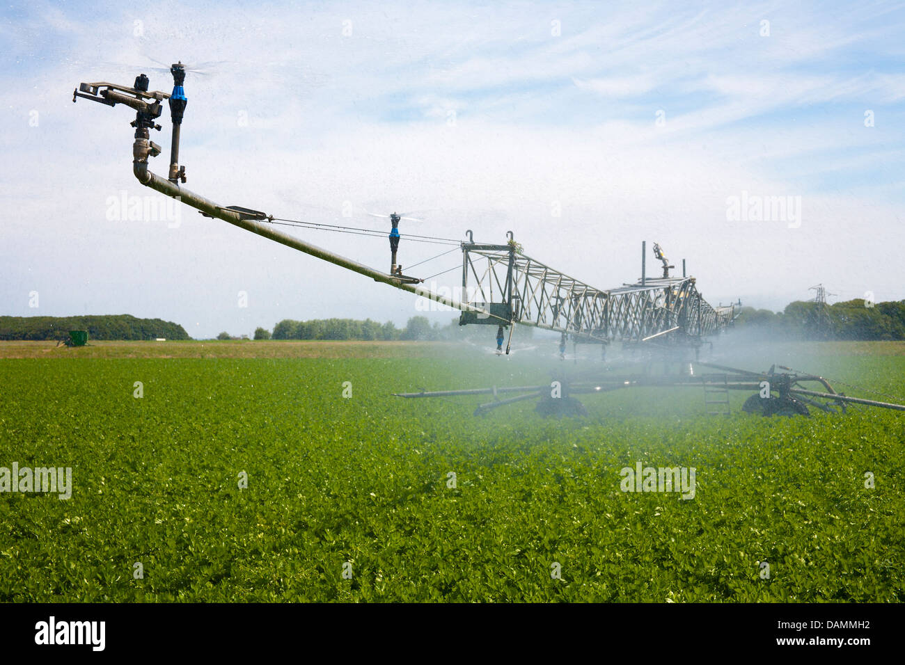 Centerpivot irrigation also called waterwheel and circle irrigation
