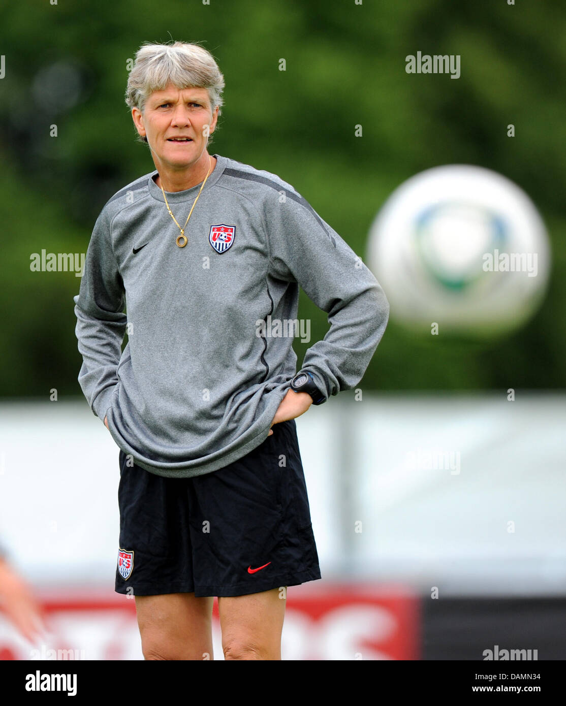 Pia Sundhage from Sweden, head coach of the US national women's Stock Photo  - Alamy