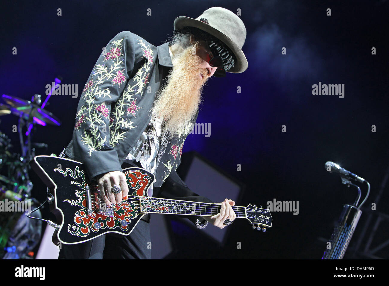 Singer and guitarist Billy Gibbons of the US American band ZZ Top