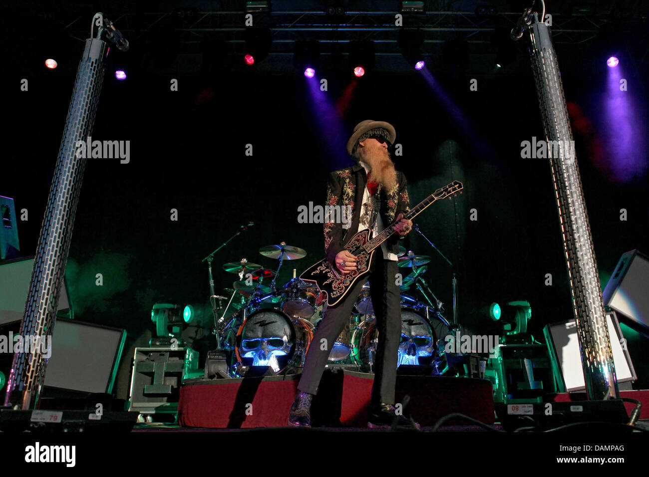 Singer and guitarist Billy Gibbons of the US American band ZZ Top