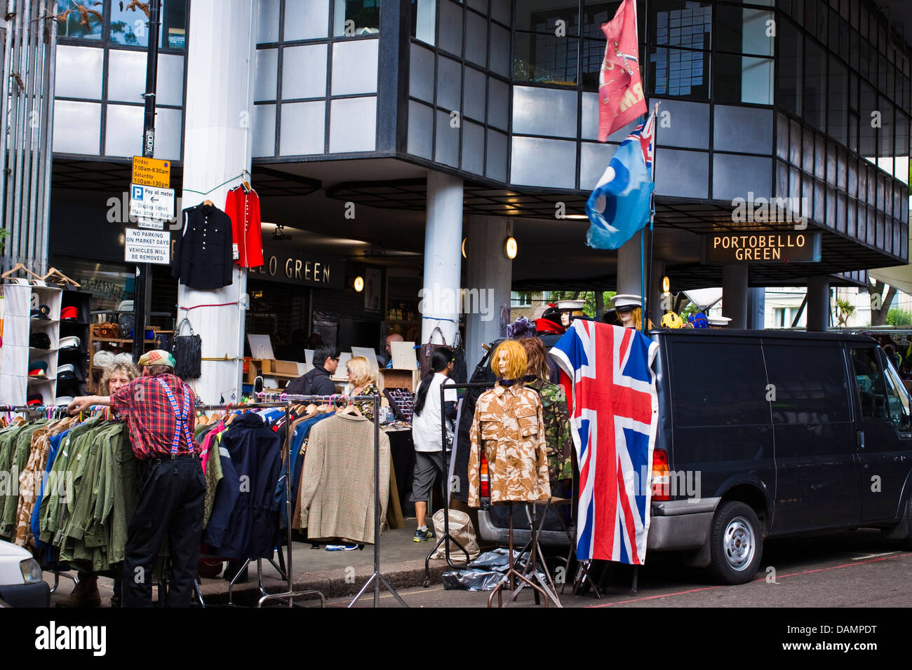 Portobello Green market Notting Hill, London Stock Photo Alamy