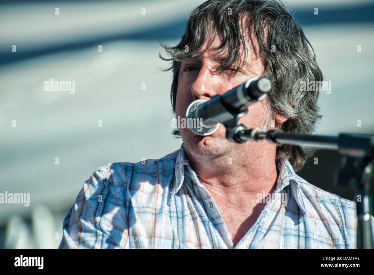 LINCOLN, CA – July 12: Fastball performs in the Fun in the Sun Tour featuring Smash Mouth and Sugar Ray perform at Thunder Valley Casino Resort in Lincoln, California on July 12, 2013 Stock Photo