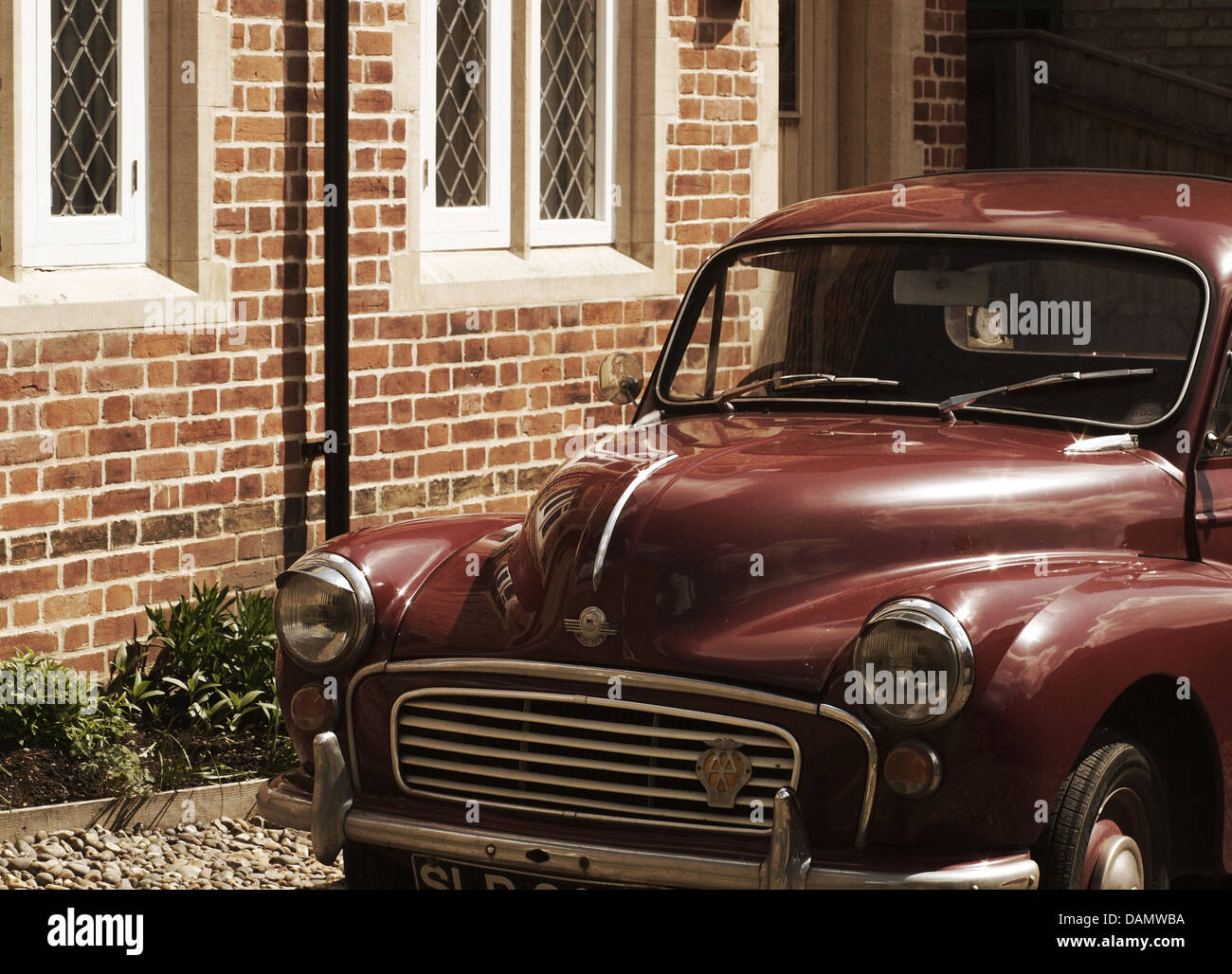 Vintage car, British, in muted tones Stock Photo Alamy