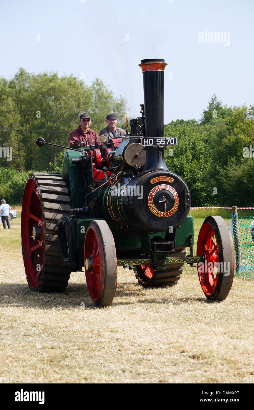 Steam Traction Engine at a show in Hampshire, UK Stock Photo Alamy
