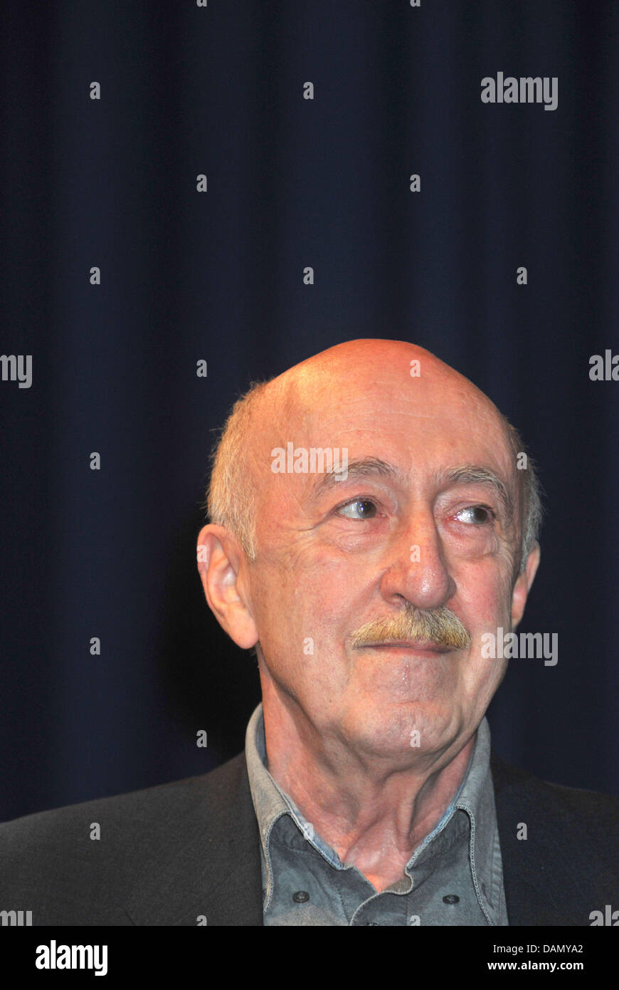 The Georgian director Otar Iosseliani poses during the awarding of the  CineMerit Award in Munich, Germany, 01 July 2011. Iosseliani was honoured for his lifetime work. The awarding took place within the Film Festival Munich. Photo: Felix Hoerhager Stock Photo