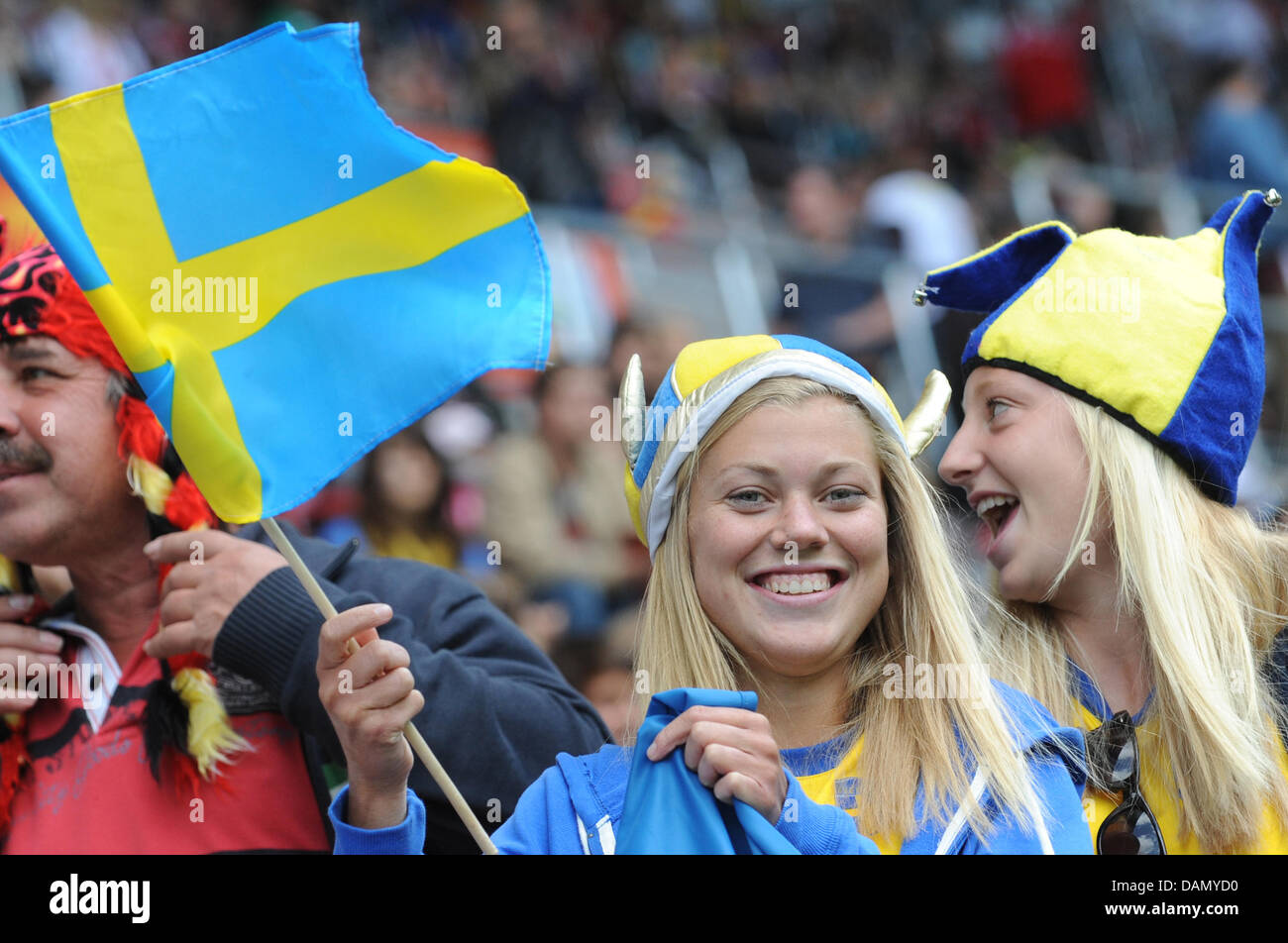 Swedish fans before the Group C match North Korea against Sweden of FIFA Women's World Cup