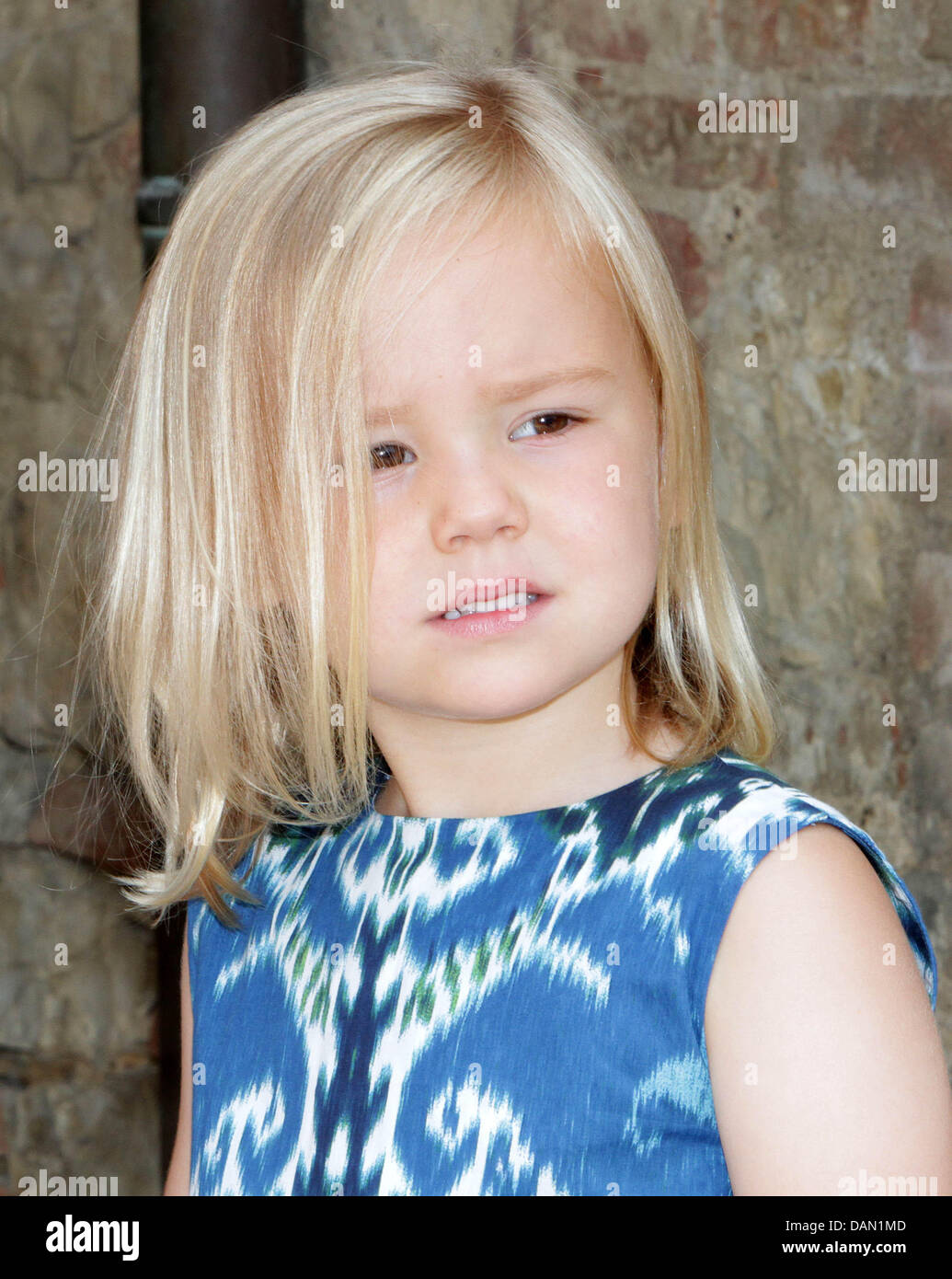 Princess Ariane of The Netherlands poses for the media at their summer residence Rocco dei Draconi, in Tavarnale val di Peso in Italy, 4 July 2011. Photo: Albert Philip van der Werf  (NETHERLANDS OUT) Stock Photo