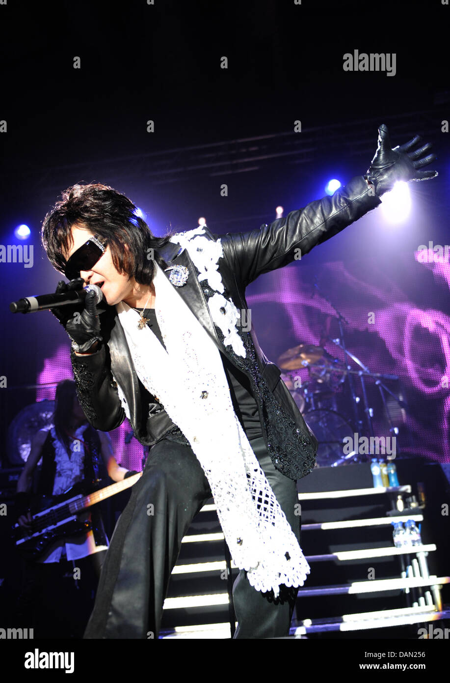 The Front Man Of The Japanese Rock Band X Japan Performs With His Stock Photo Alamy The Front Man Of The Japanese Rock Band X Japan Performs With His Stock Photo Alamy
