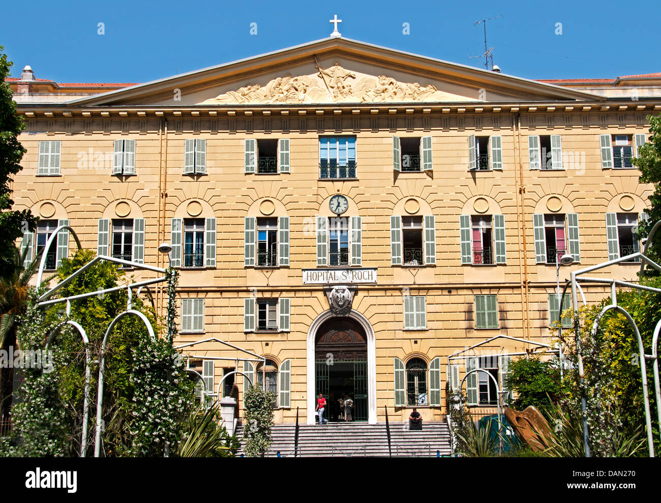 Hospital st Roch Nice old historic center city French Riviera Cote D'Azur France Stock Photo
