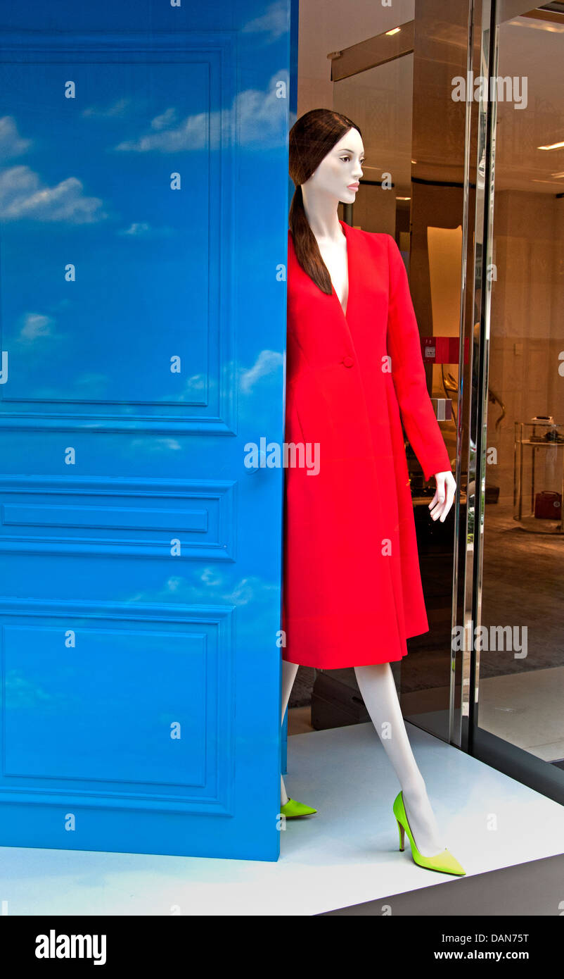 Dior dress designer couturier fashion  Monaco French Riviera Stock Photo