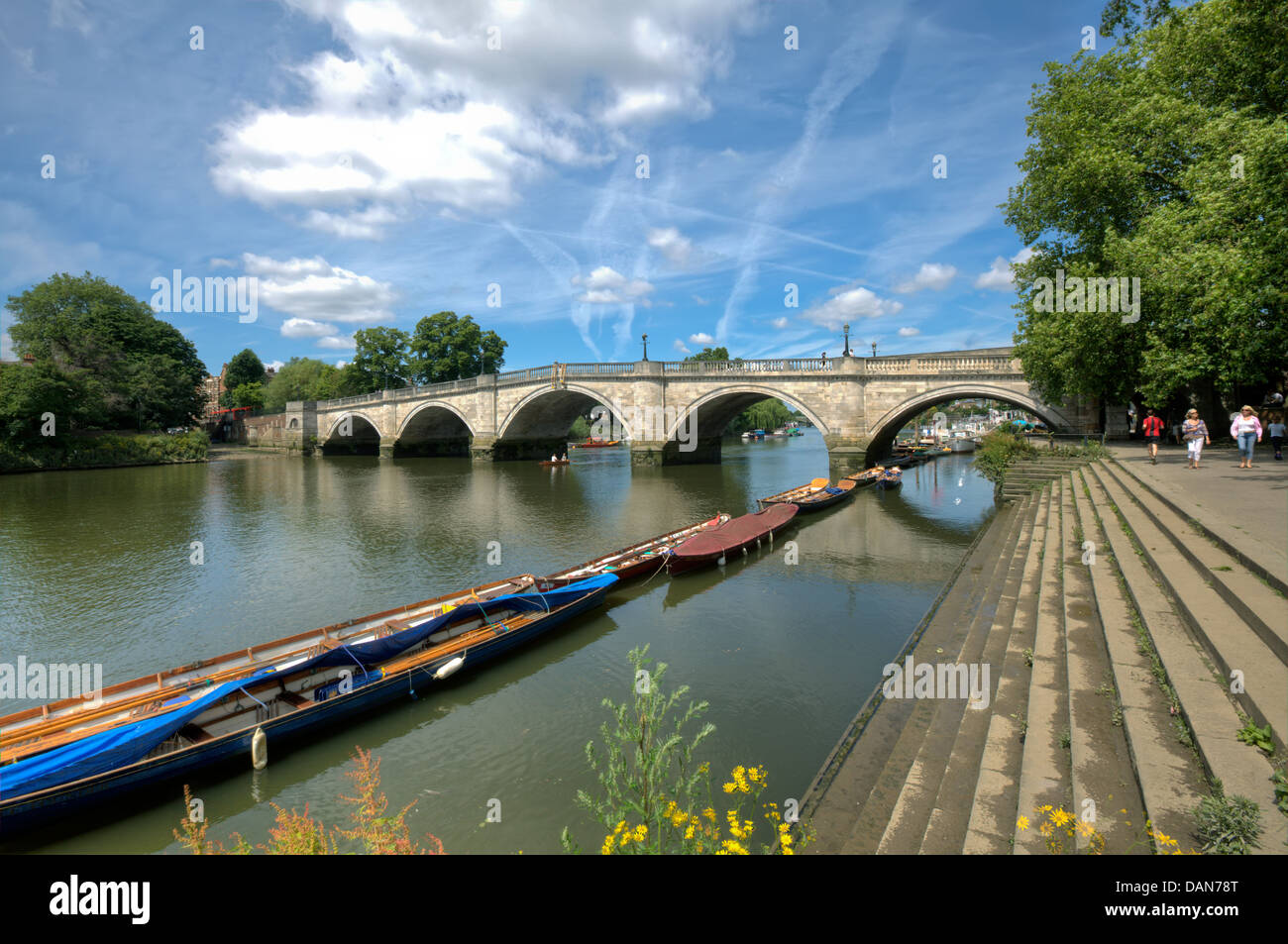 The Thames riverside at RichmonduponThames, a popular London suburb