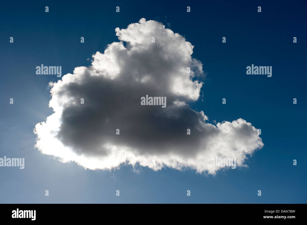 Sun obscured blocked by cloud Depression Stock Photo