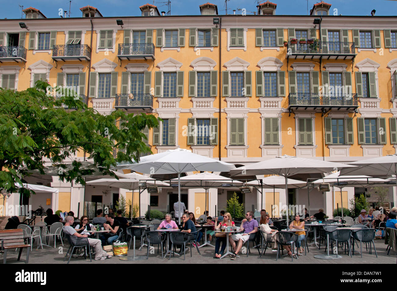 Restaurant Place Garibaldi Nice French Riviera Cote D'Azur France Stock