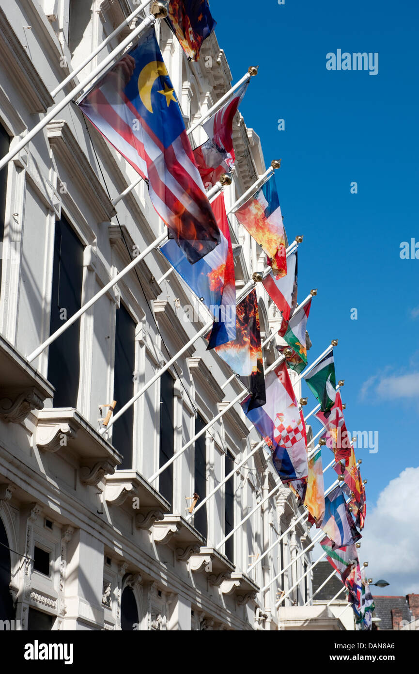 Flags of the World Lots all countries Stock Photo