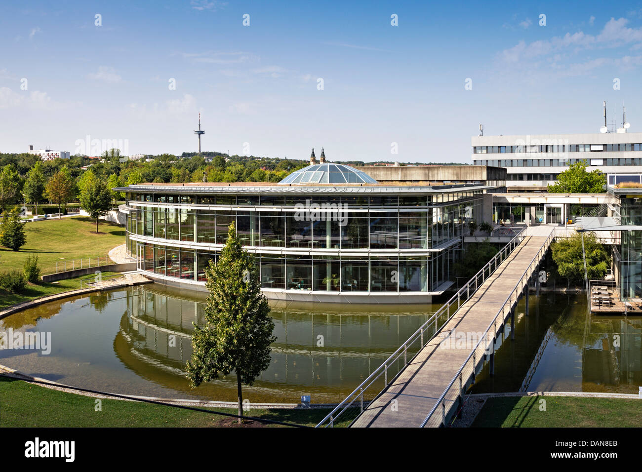 Germany Bavaria Upper Palatinate Regensburg View Of University Of Stock Photo Alamy