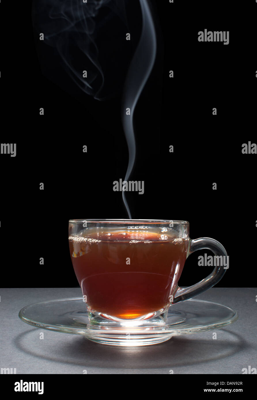 Hot cup of tea Stock Photo Alamy