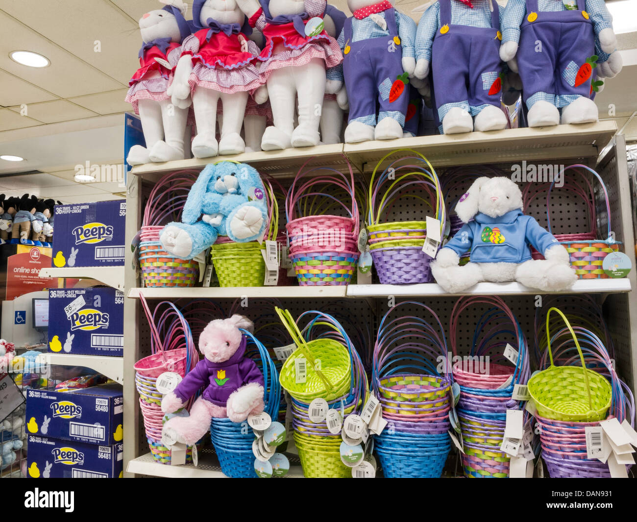 Traditional Easter Decorations Display, Kmart, NYC Stock Photo Alamy