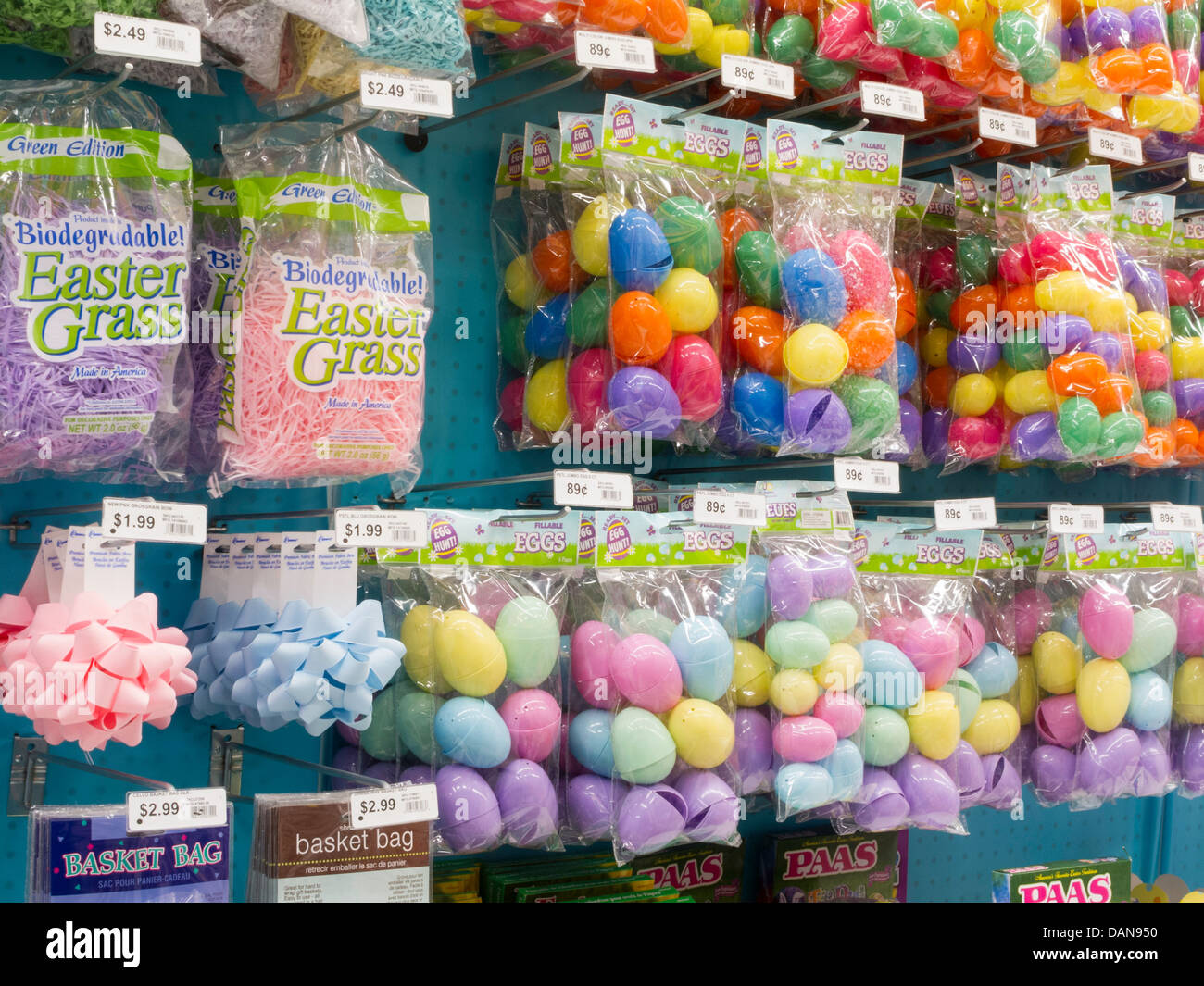 Traditional Easter Decorations Display Party City Nyc Stock