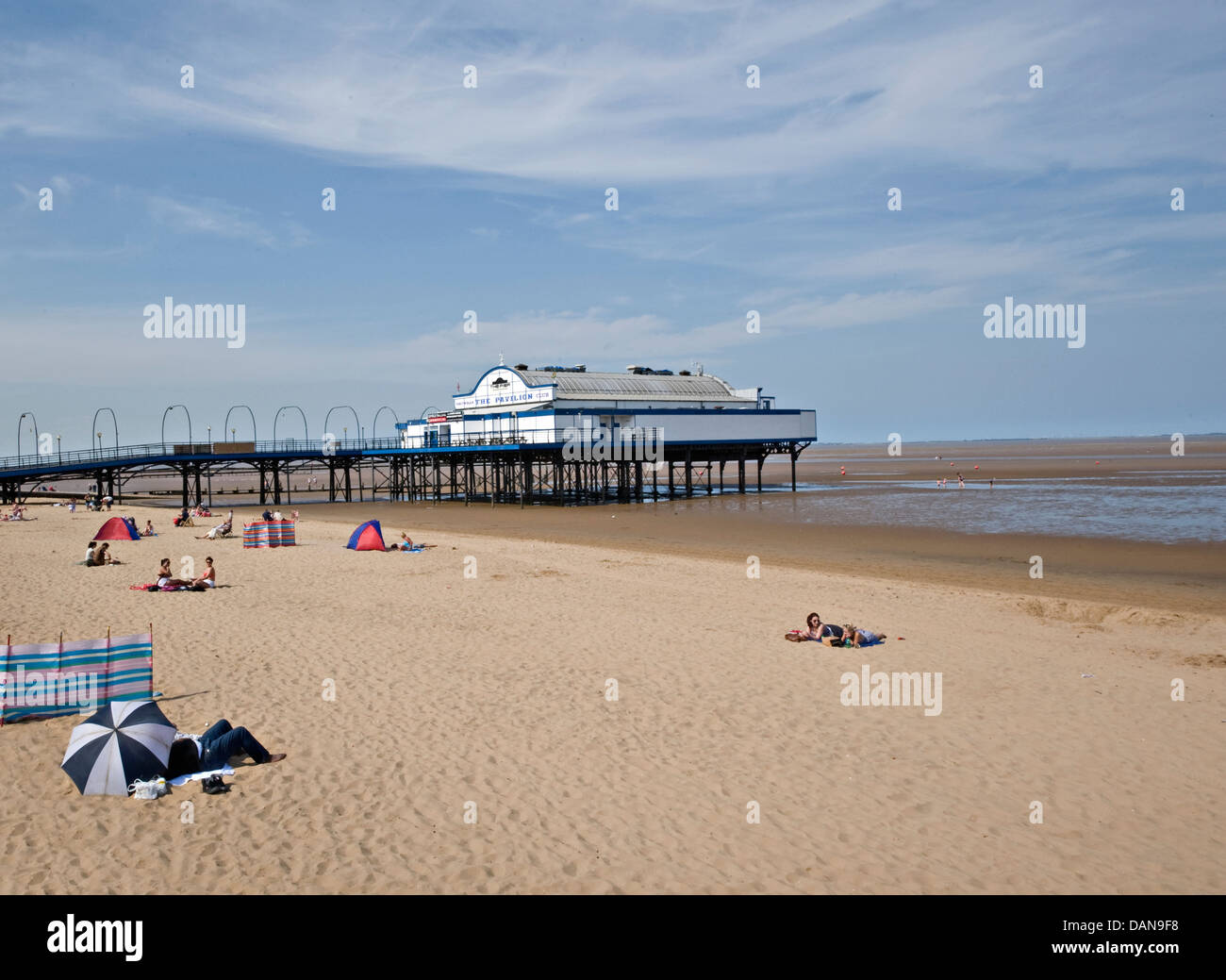 Cleethorpes Pier in the summer Stock Photo