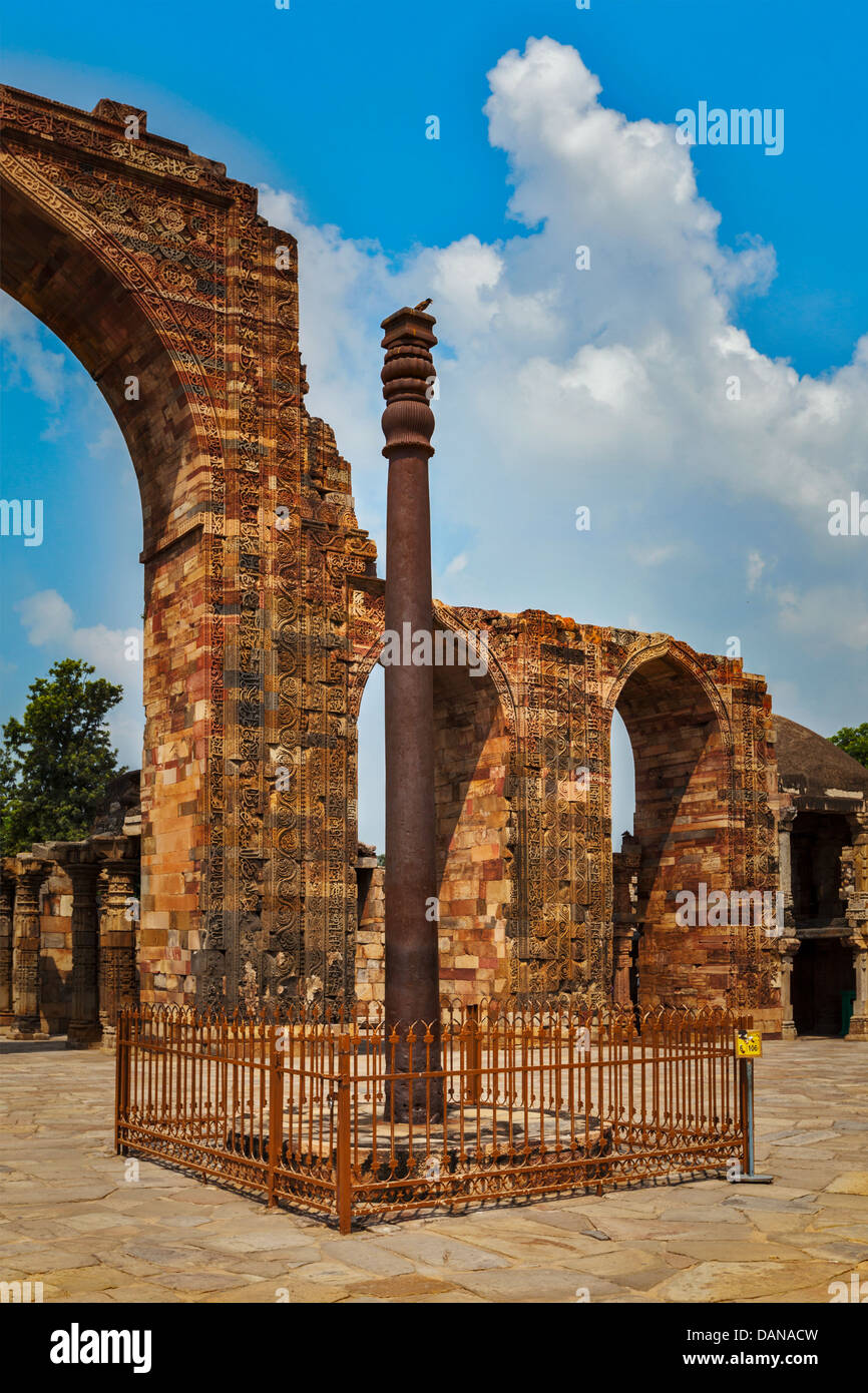Iron pillar in Qutub complex metallurgical curiosity. Qutub Complex