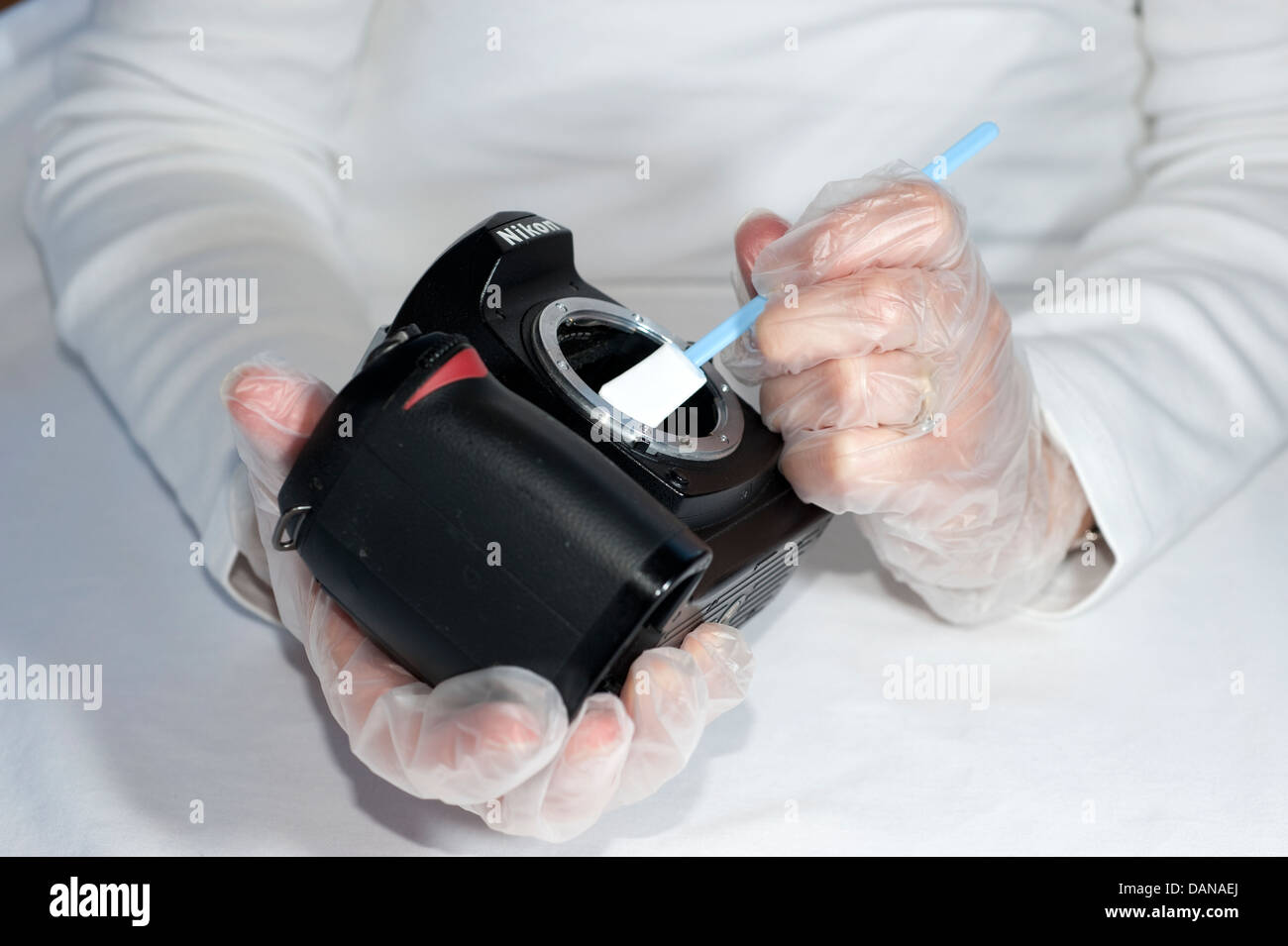 DSLR Camera Digital Sensor Cleaning Swab Dust Stock Photo Alamy