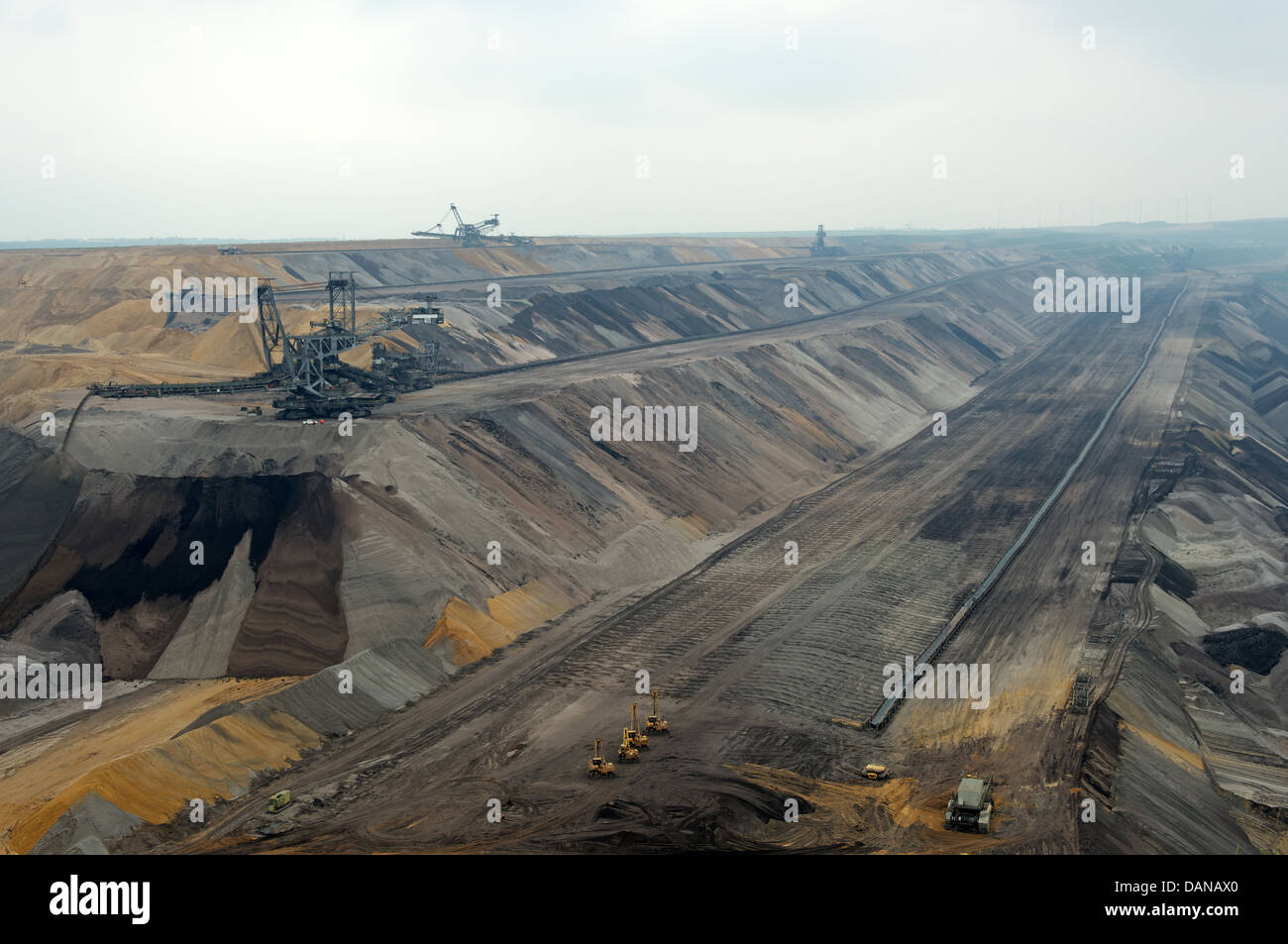 Surface coal mine Germany Stock Photo