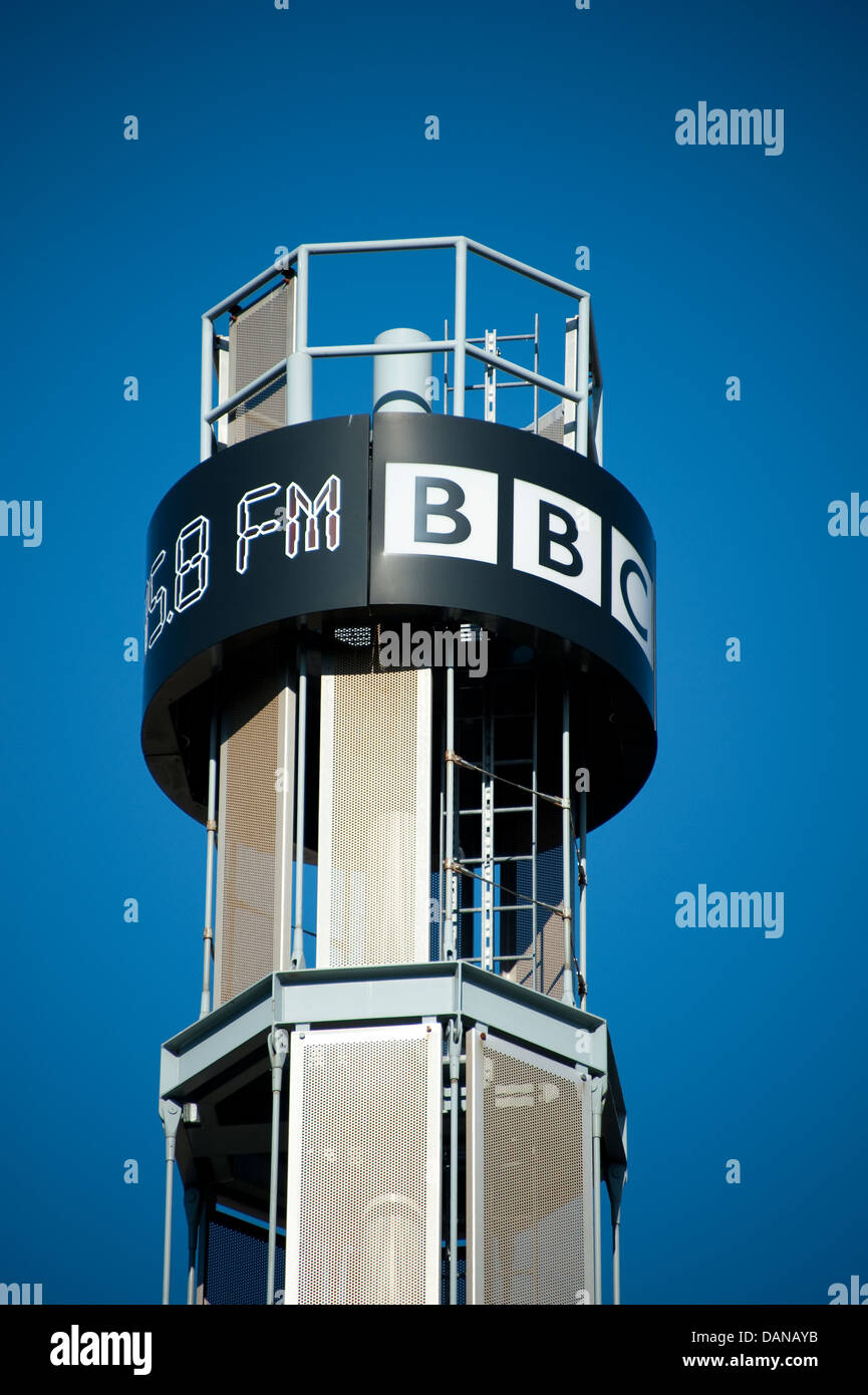 BBC Radio Merseyside 95.8 FM Sign Logo Liverpool Stock Photo