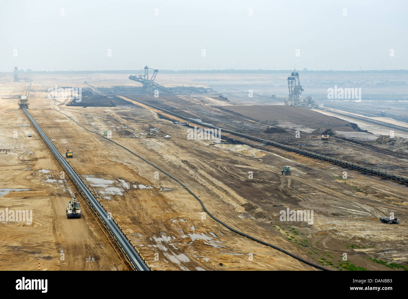 Surface coal mine Germany Stock Photo