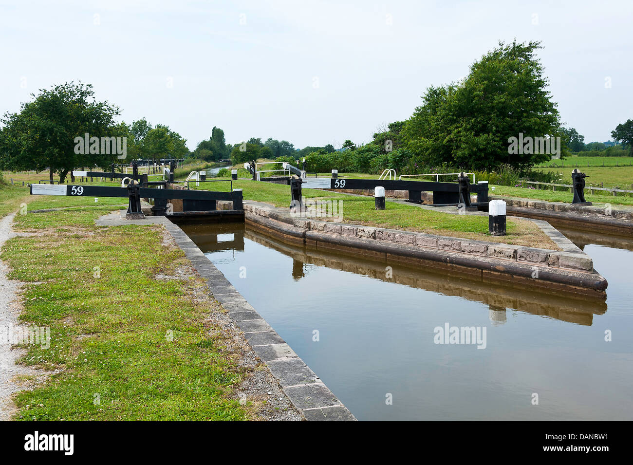 The Gates and Mechanism of Lock 59 on The Trent and Mersey Canal near