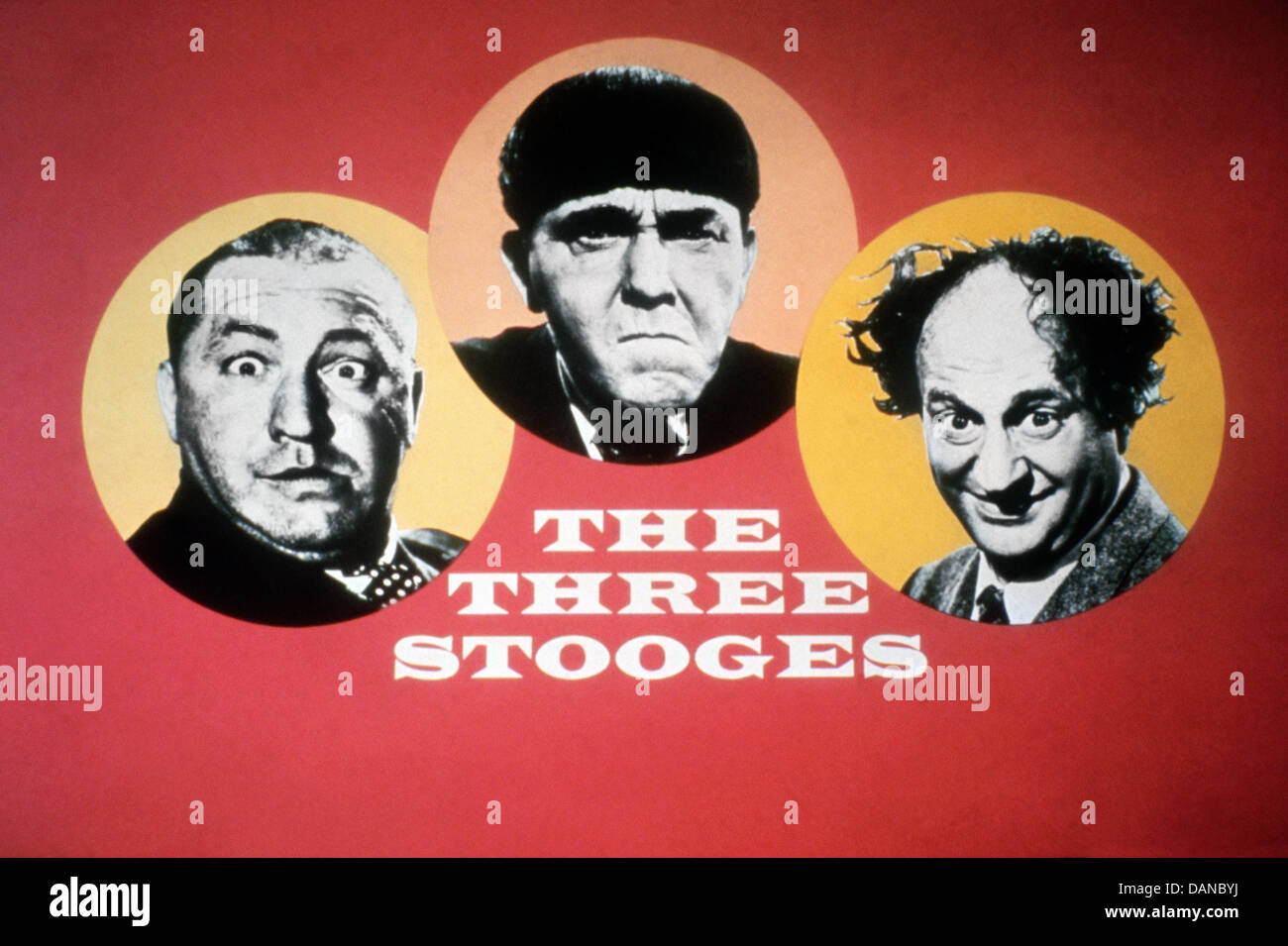 THREE STOOGES (ACTORS) PORTRAITS MOE HOWARD, LARRY FINE, CURLY HOWARD, TSTO 004 MOVIESTORE COLLECTION LTD Stock Photo