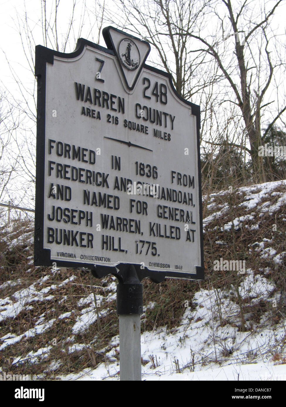WARREN COUNTY Formed in 1836 from Frederick and Shenandoah, and named for General Joseph Warren