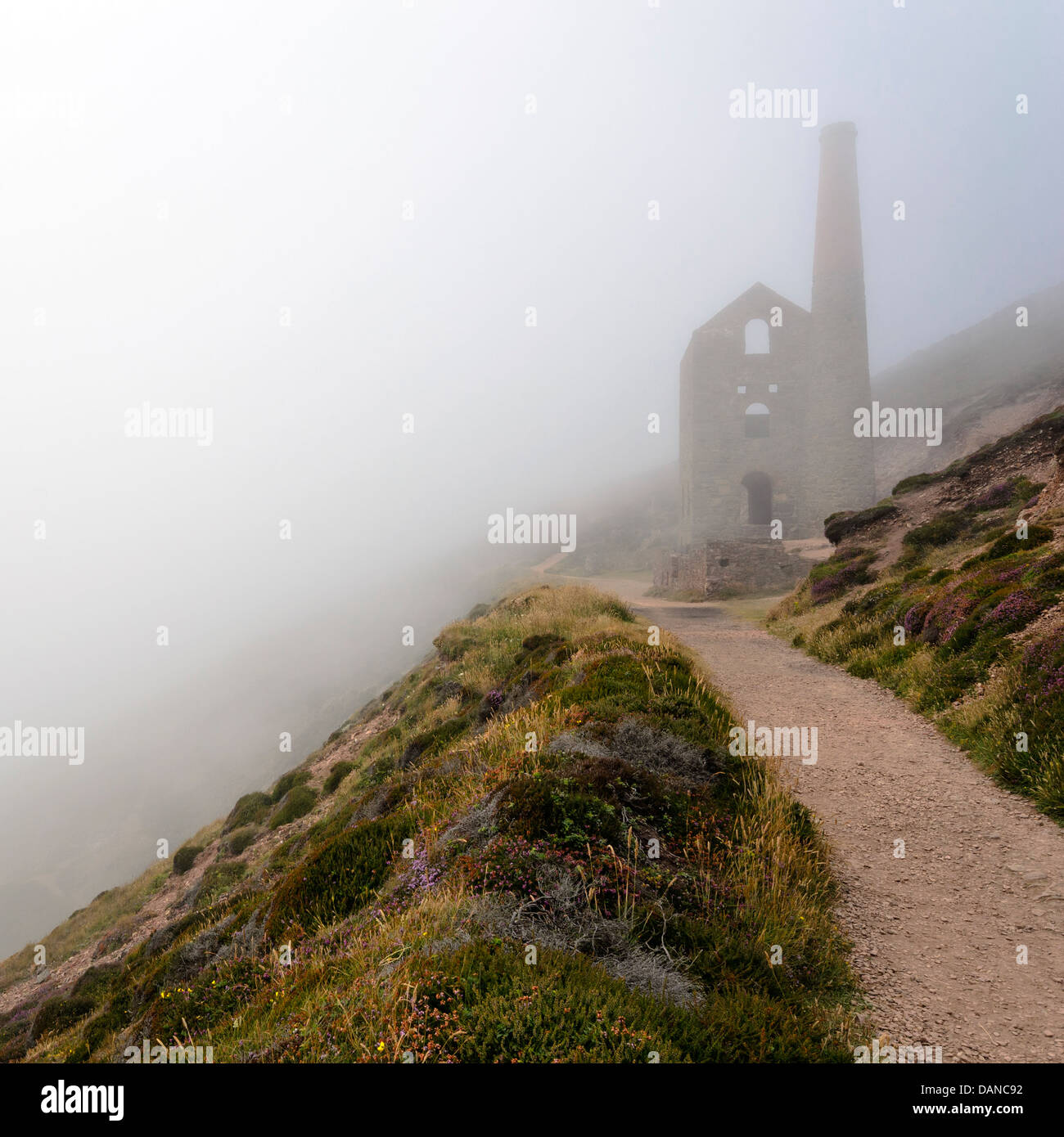 Cornish Tin Mine at Wheal Coates Stock Photo